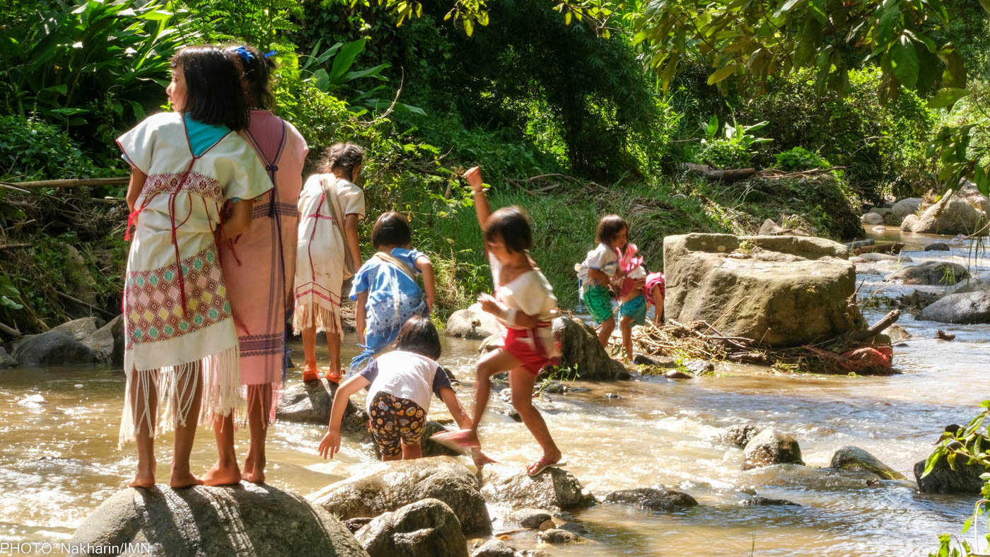 "Sue Thee Anee" is a Karen ritual to express gratitude to the water spirit.