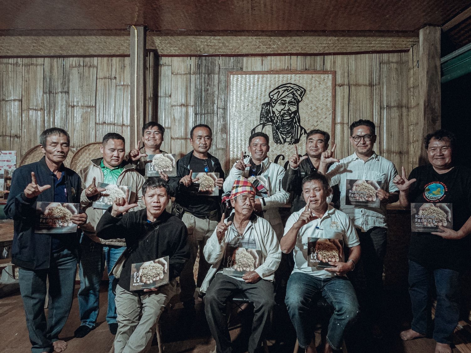 Group photo in Lua village