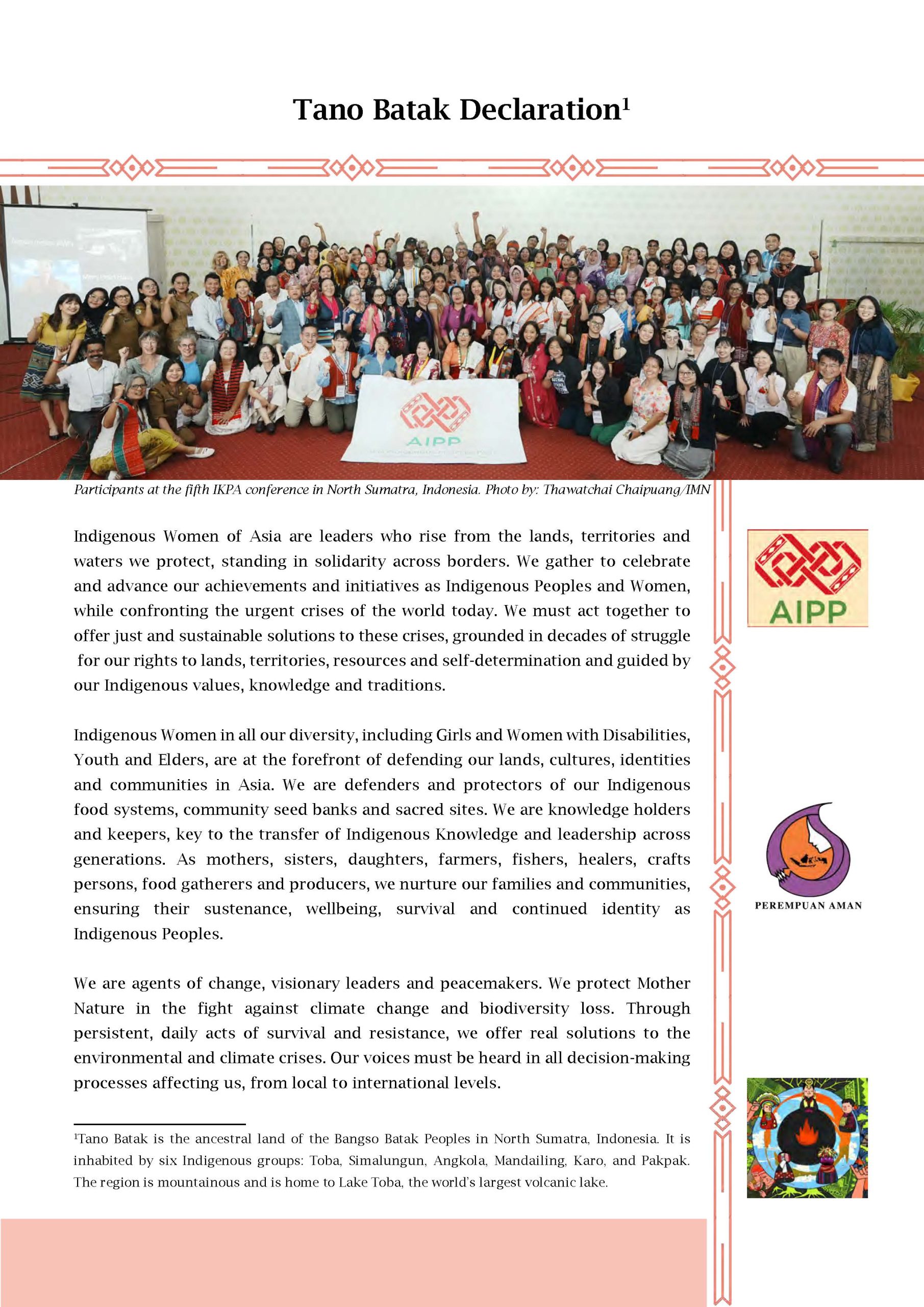 Tano Batak Declaration-11.09.2025